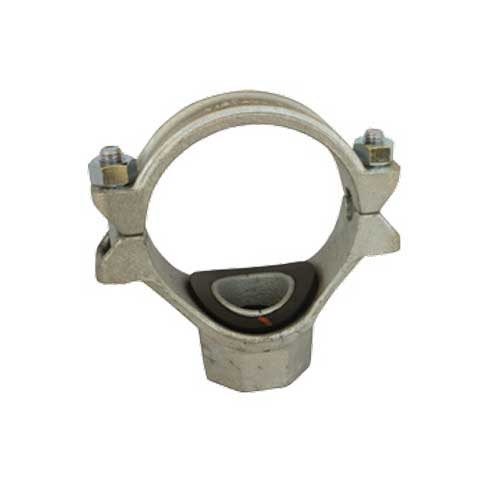 Pipe 4 in Saddle Clamp Outlet 1 in 